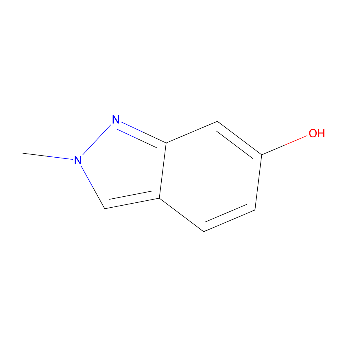 2-Methyl-2H-indazol-6-ol molecular structure, CAS 52470-67-4