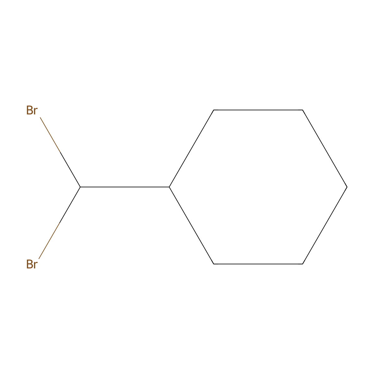 (Dibromomethyl)cyclohexane molecular structure, CAS 52470-92-5