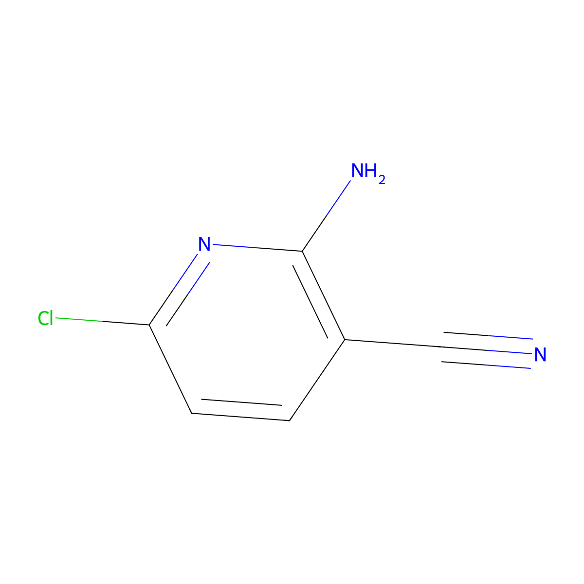 2-Amino-6-chloropyridine-3-carbonitrile molecular structure, CAS 52471-07-5