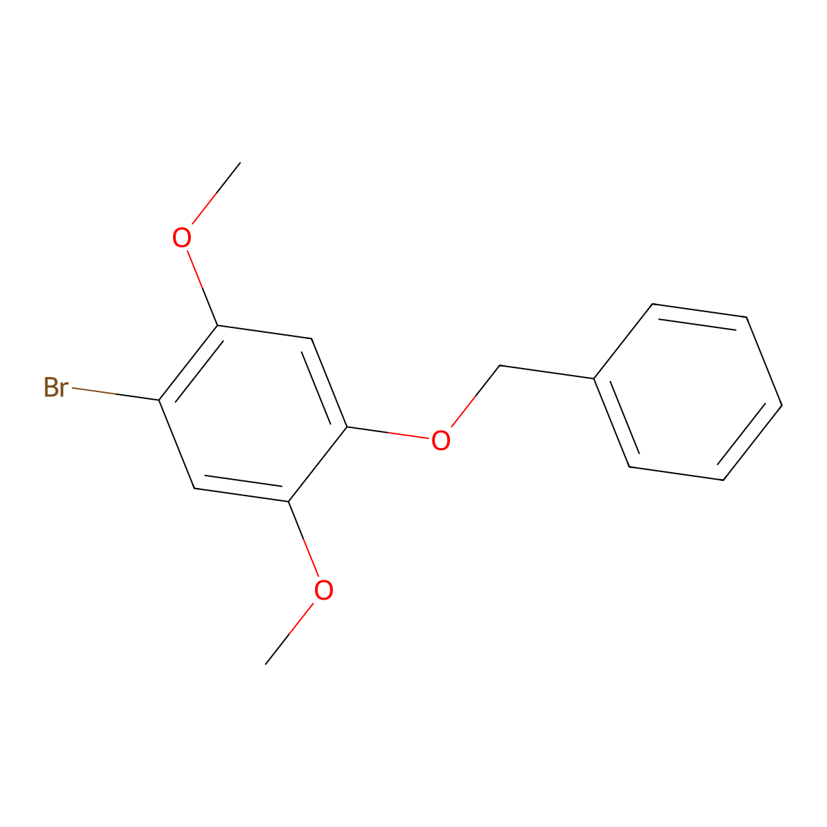 1-(Benzyloxy)-4-bromo-2,5-dimethoxybenzene molecular structure, CAS 524713-43-7