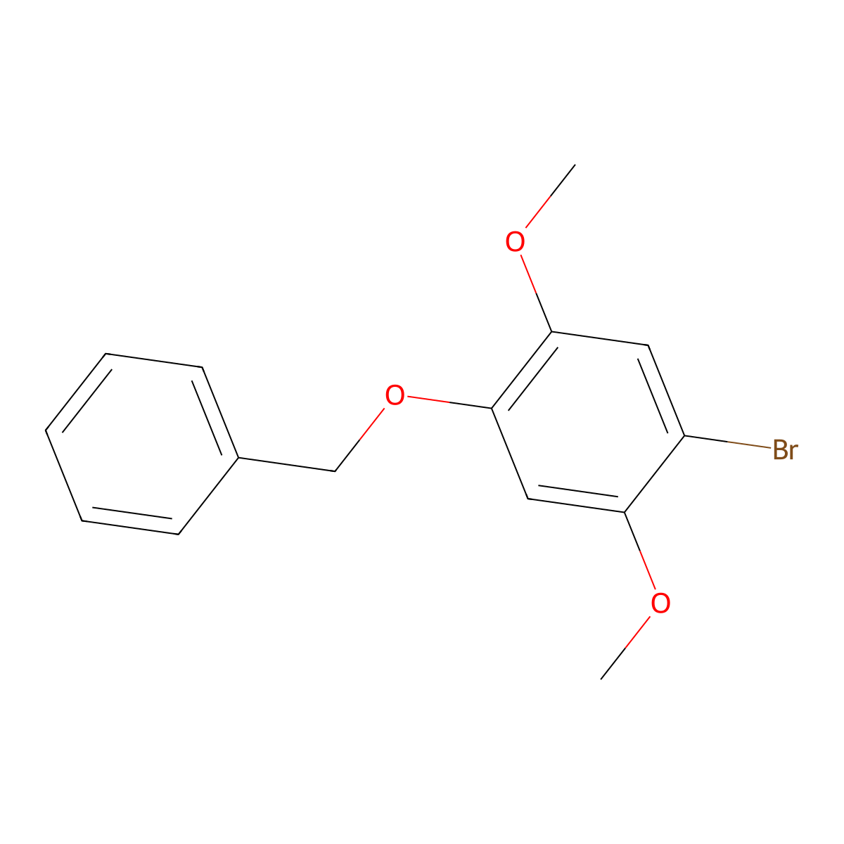 1-(Benzyloxy)-4-bromo-2,5-dimethoxybenzene molecular structure, CAS 524713-43-7
