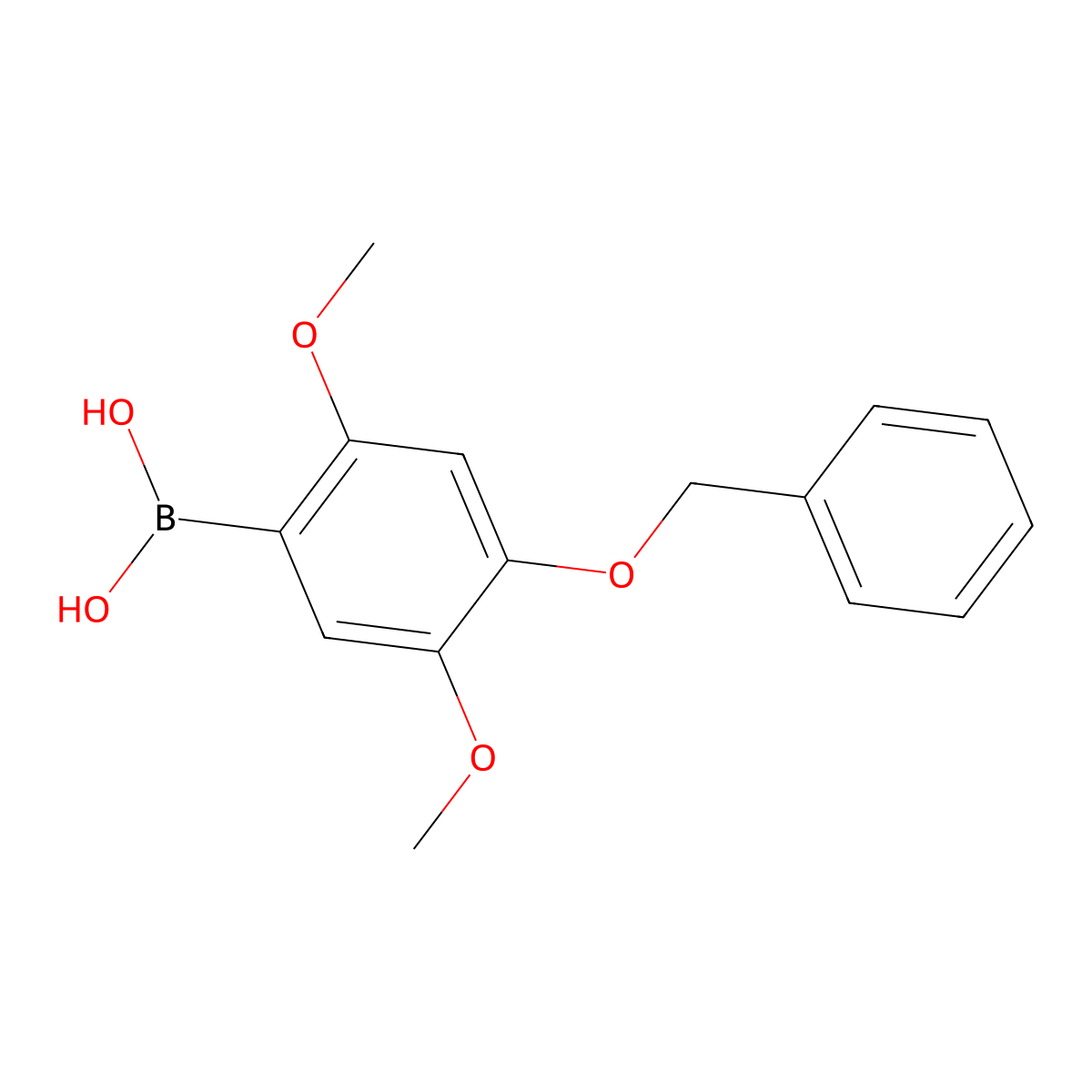 (4-(Benzyloxy)-2,5-dimethoxyphenyl)boronic acid molecular structure, CAS 524713-44-8
