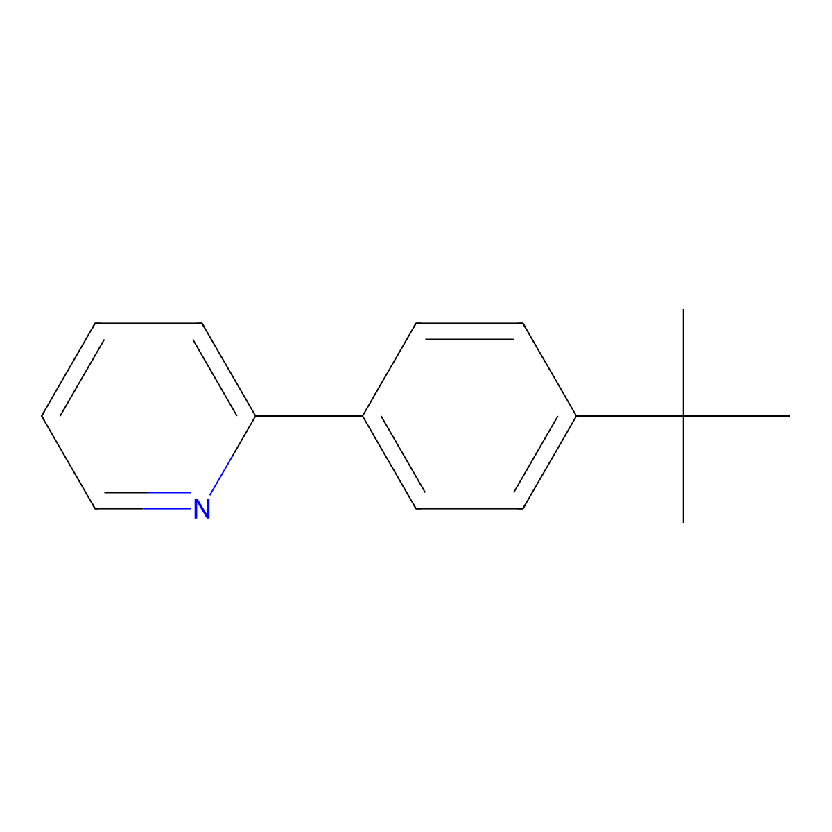 2-(4-tert-Butylphenyl)pyridine molecular structure, CAS 524713-66-4