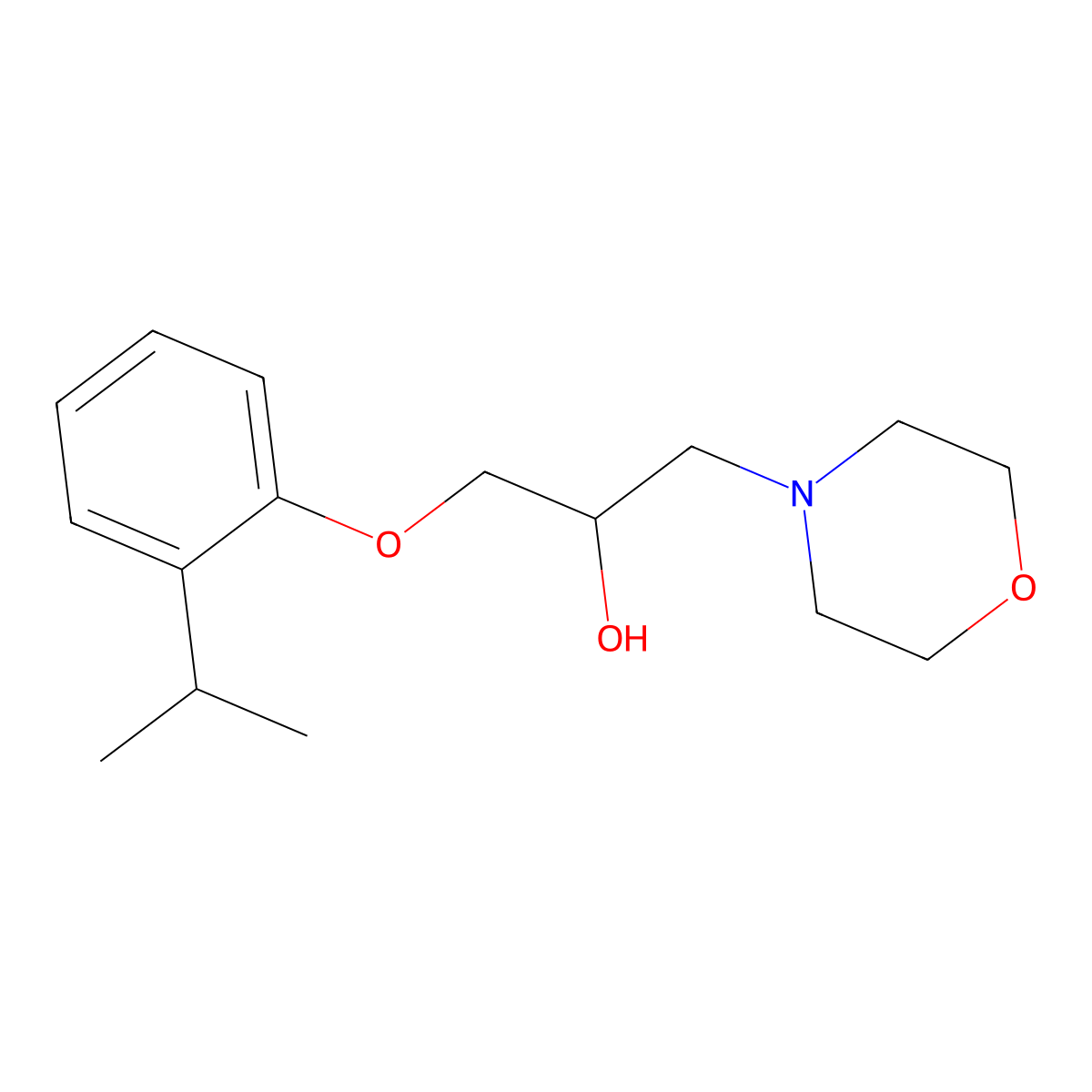 1-(2-Isopropylphenoxy)-3-morpholinopropan-2-ol molecular structure, CAS 524719-95-7