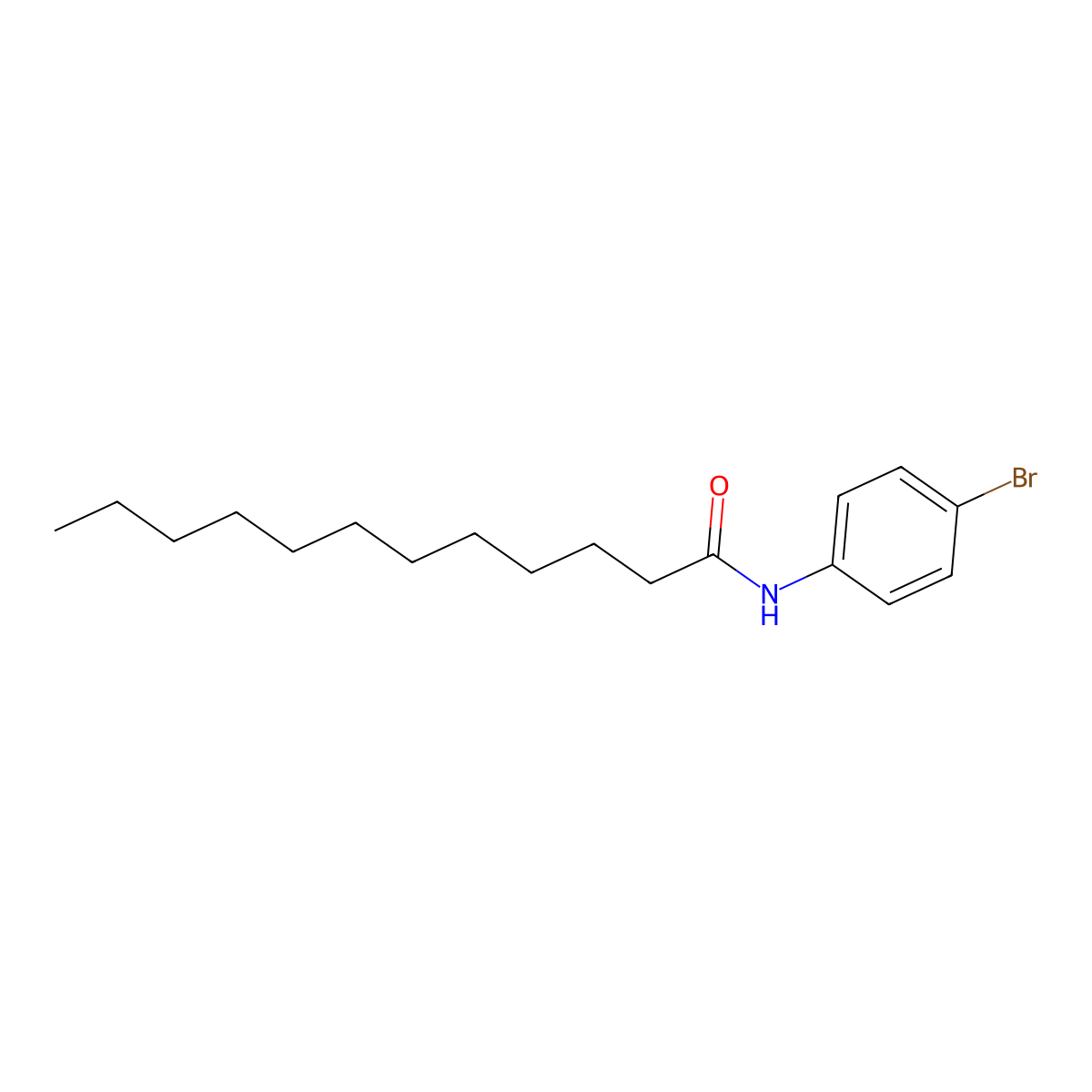 N-(4-bromophenyl)dodecanamide molecular structure, CAS 524725-91-5