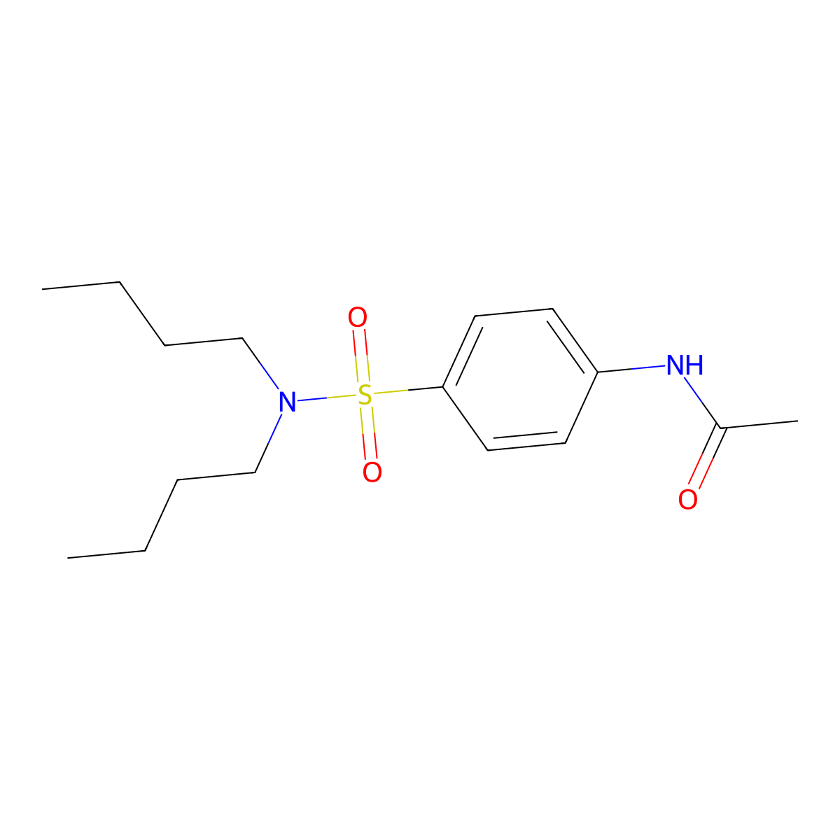 N-[4-(dibutylsulfamoyl)phenyl]acetamide molecular structure, CAS 524726-67-8