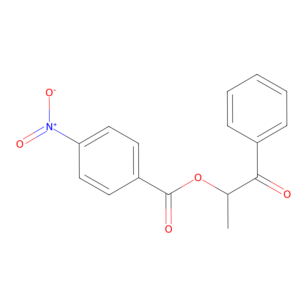 1-Oxo-1-phenylpropan-2-yl 4-nitrobenzoate molecular structure, CAS 524727-32-0