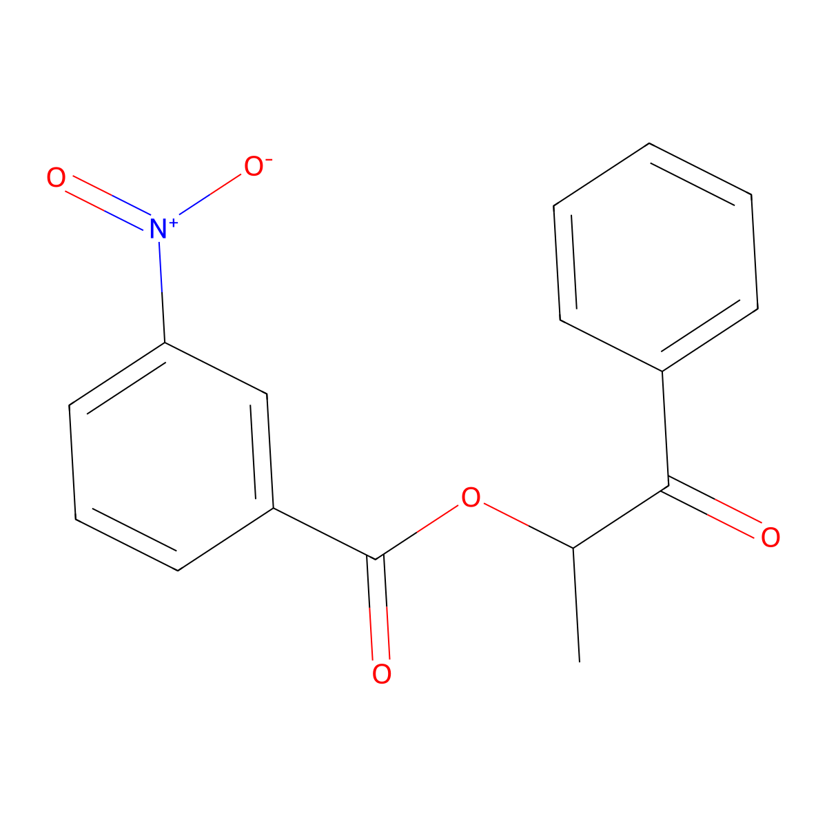 1-Oxo-1-phenylpropan-2-yl 3-nitrobenzoate molecular structure, CAS 524727-34-2