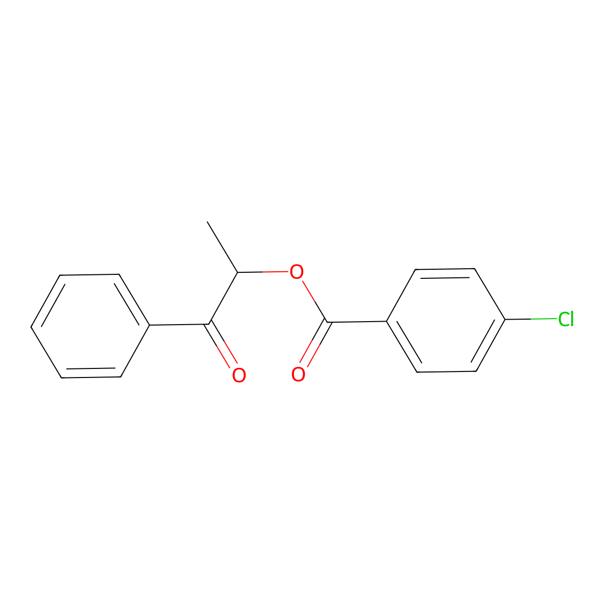 1-Oxo-1-phenylpropan-2-yl 4-chlorobenzoate molecular structure, CAS 524727-36-4