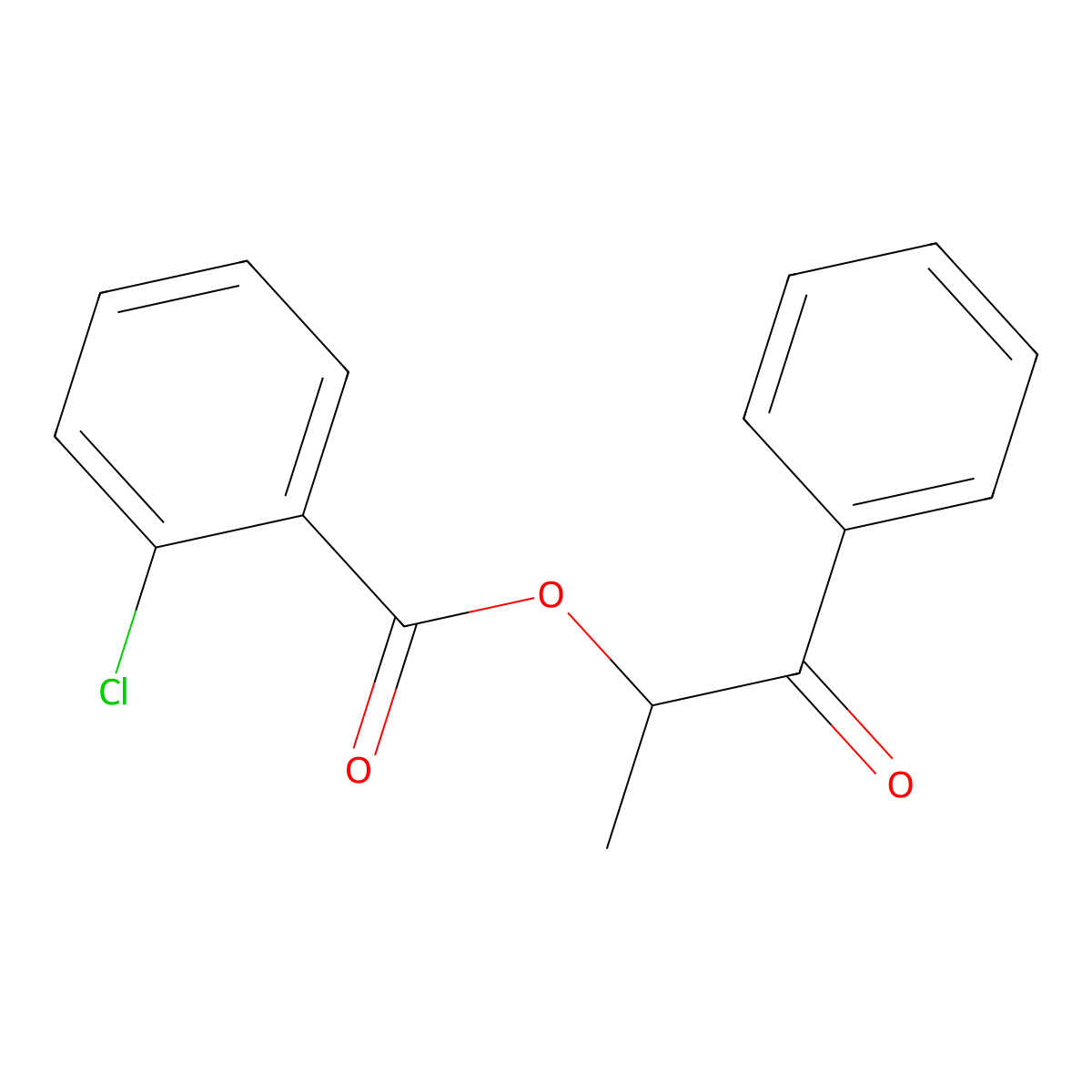 1-Oxo-1-phenylpropan-2-yl 2-chlorobenzoate molecular structure, CAS 524727-37-5