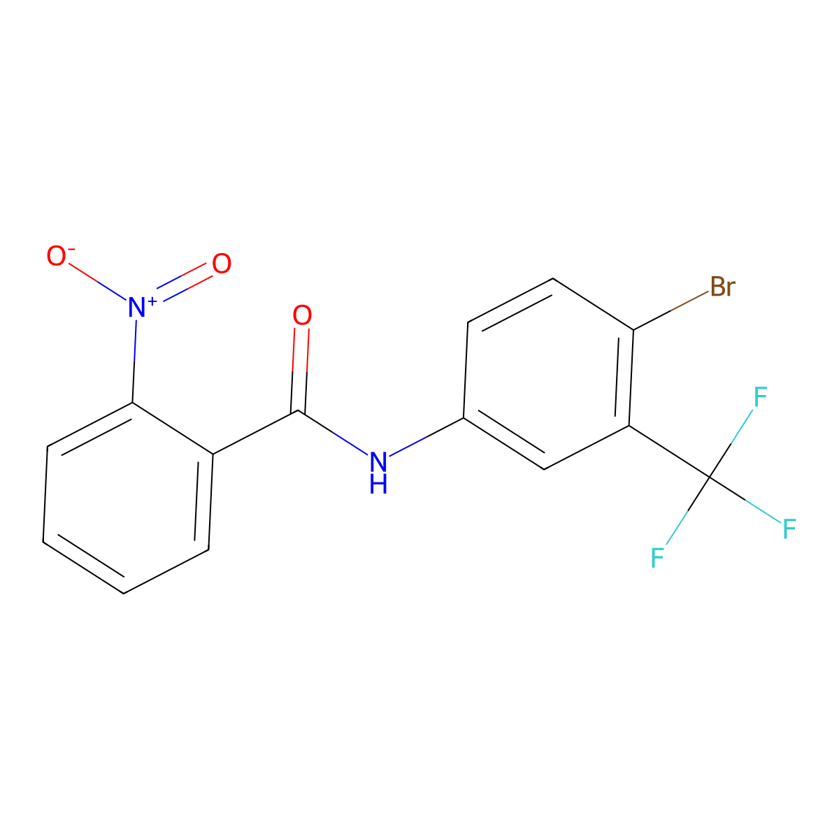 N-[4-bromo-3-(trifluoromethyl)phenyl]-2-nitrobenzamide molecular structure, CAS 524729-08-6
