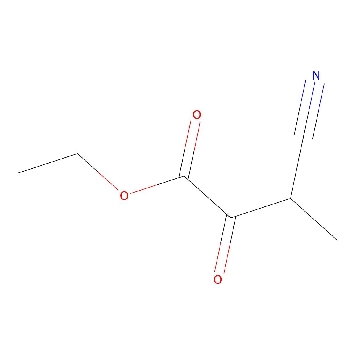 Ethyl 3-cyano-3-methyl-2-oxopropanoate molecular structure, CAS 524729-53-1