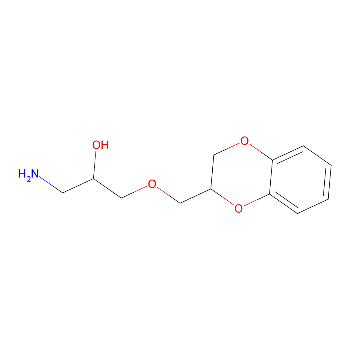 1-Amino-3-(2,3-dihydro-benzo[1,4]dioxin-2-ylmethoxy)-propan-2-OL molecular structure, CAS 524730-41-4