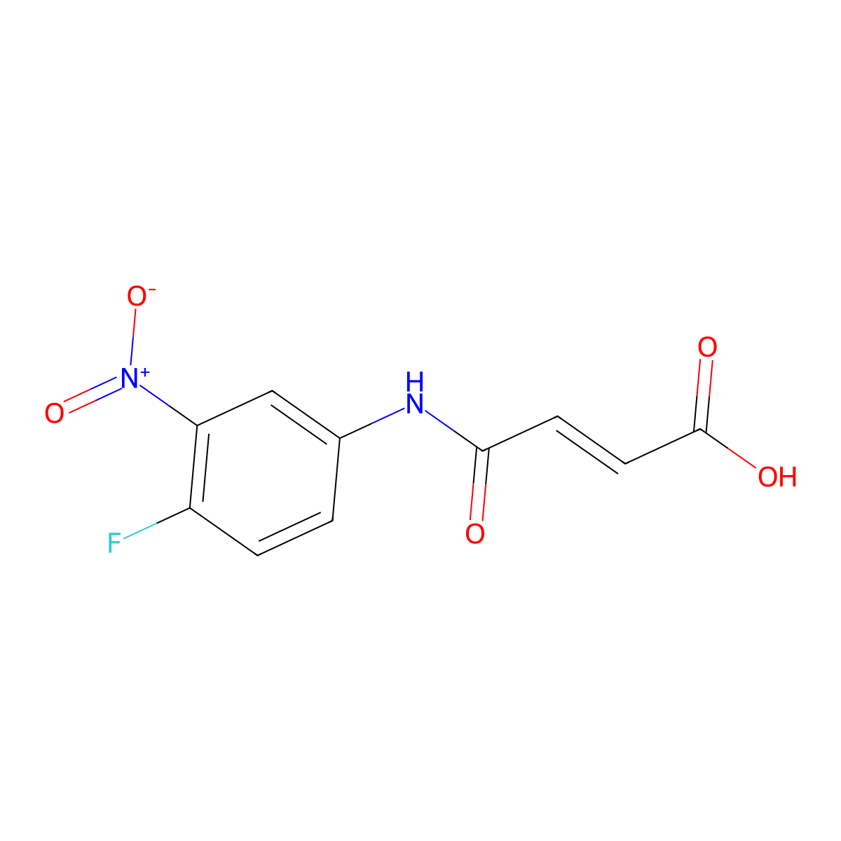 4-(4-Fluoro-3-nitroanilino)-4-oxobut-2-enoic acid molecular structure, CAS 524731-77-9
