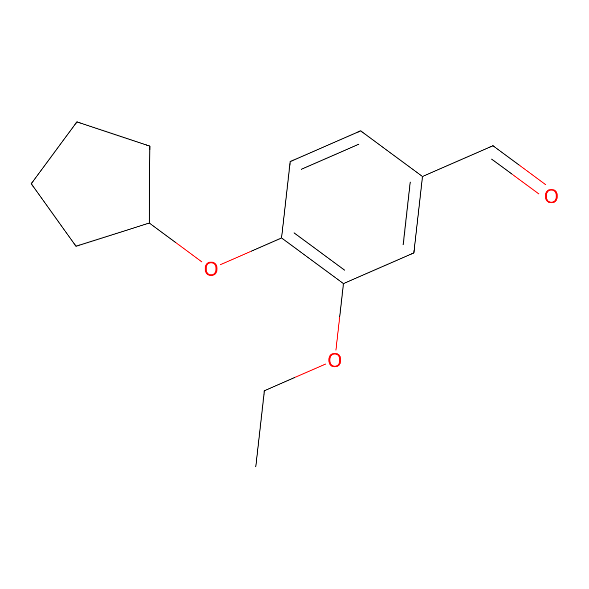 4-(Cyclopentyloxy)-3-ethoxybenzaldehyde molecular structure, CAS 524732-38-5