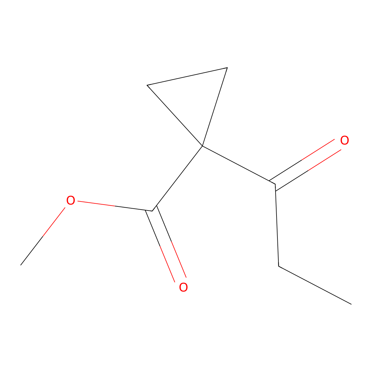 Methyl 1-propanoylcyclopropane-1-carboxylate molecular structure, CAS 524735-87-3