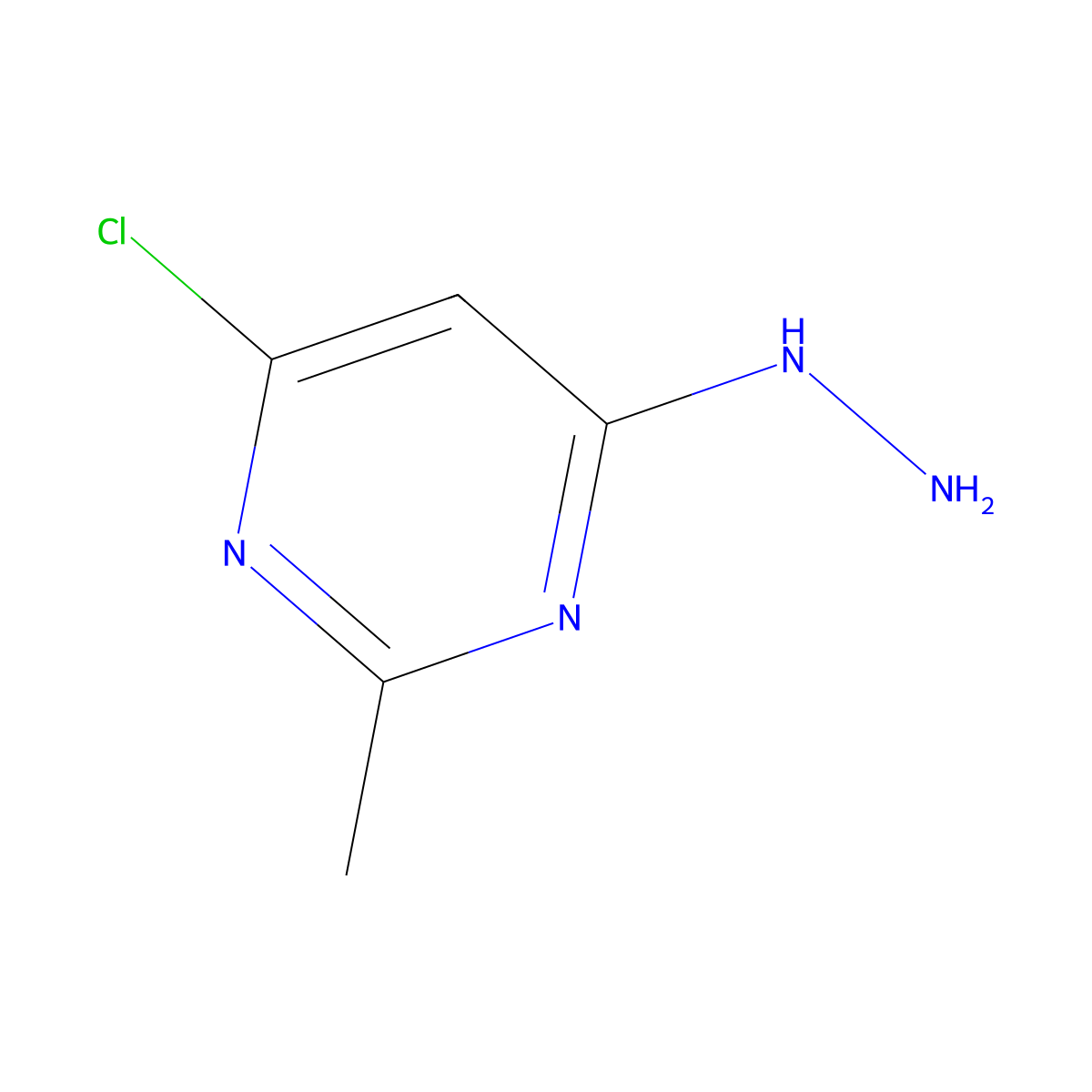 4-Chloro-6-hydrazinyl-2-methylpyrimidine molecular structure, CAS 52476-88-7