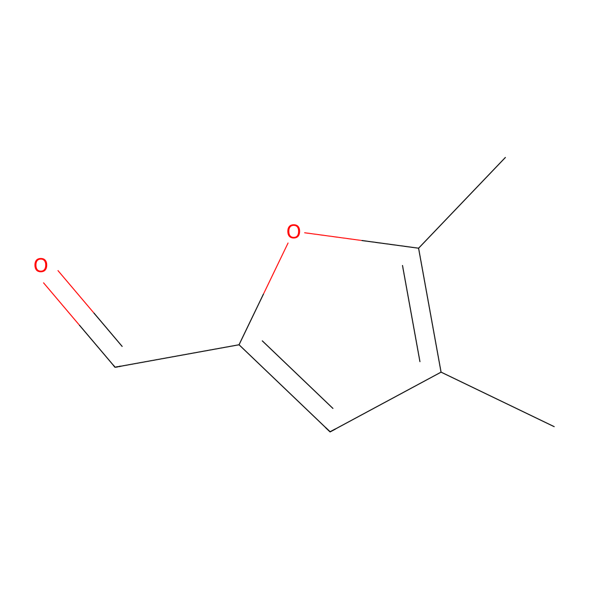 4,5-Dimethyl-2-furaldehyde molecular structure, CAS 52480-43-0