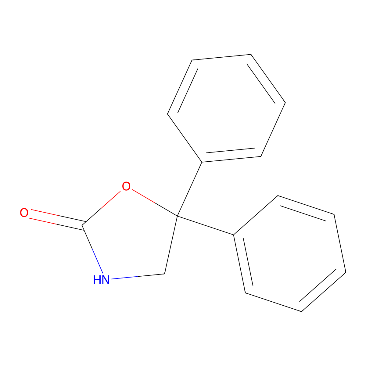 5,5-Diphenyl-1,3-oxazolidin-2-one molecular structure, CAS 52481-82-0