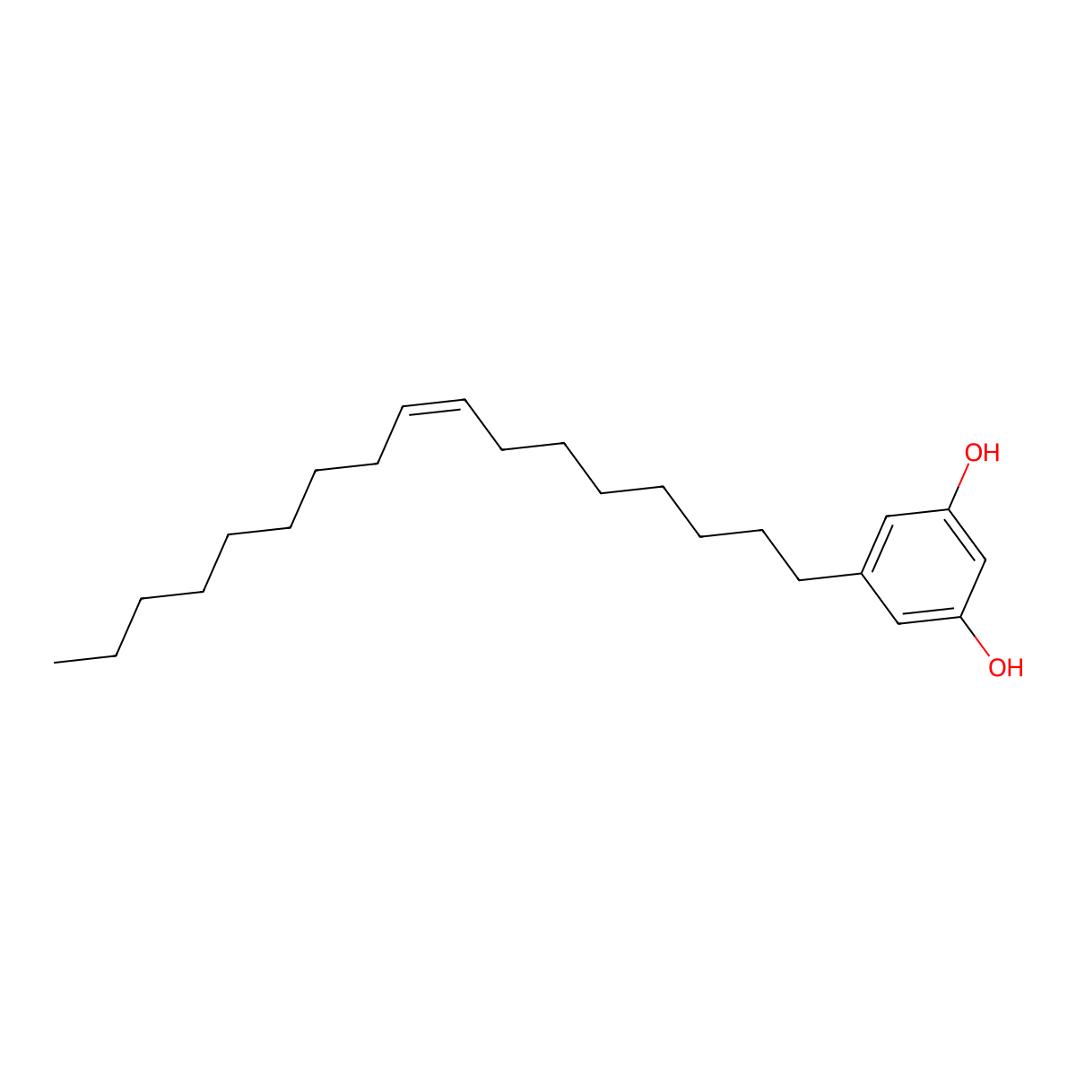 5-(Z-heptadec-8-enyl) resorcinol molecular structure, CAS 52483-19-9