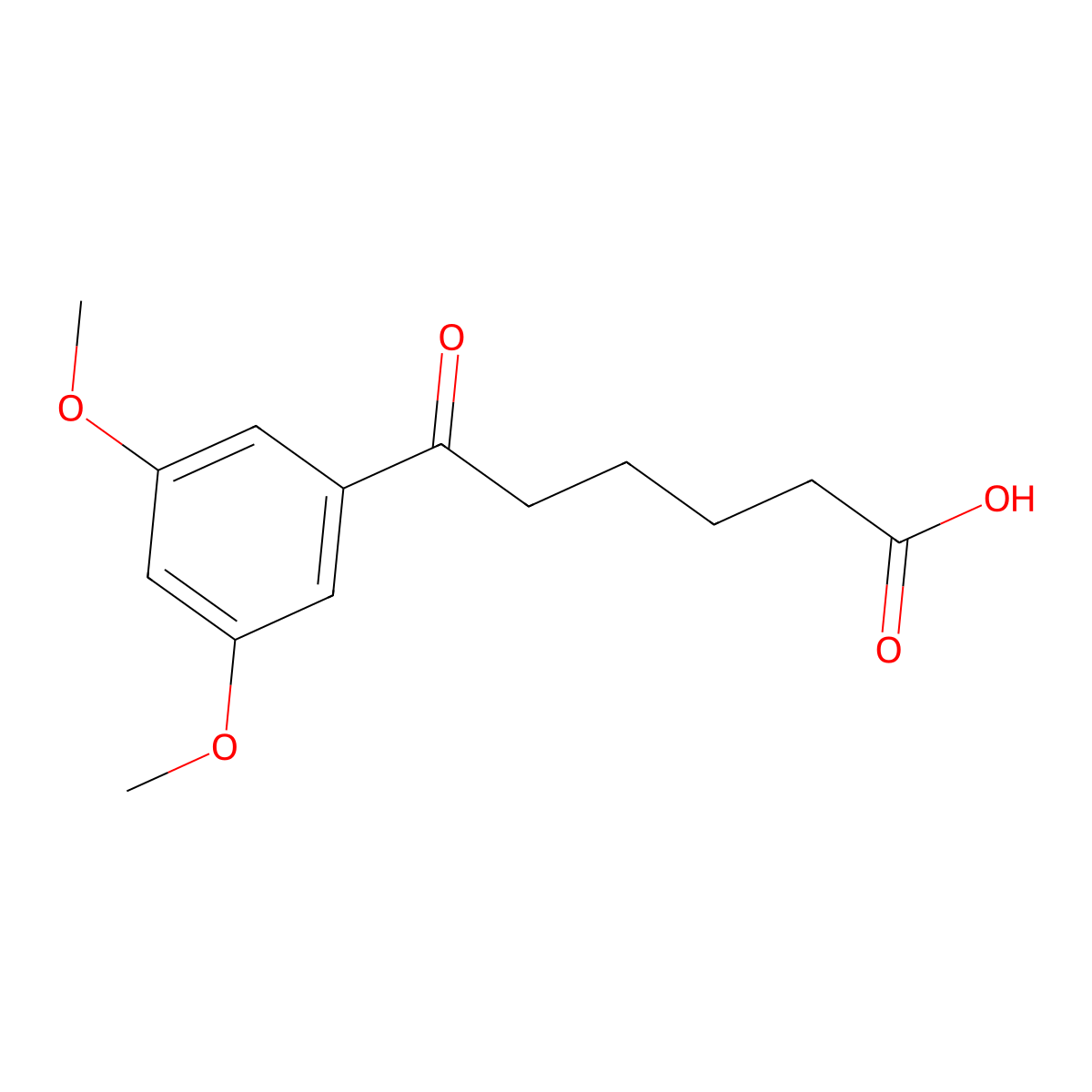 6-(3,5-Dimethoxyphenyl)-6-oxohexanoic acid molecular structure, CAS 52483-37-1