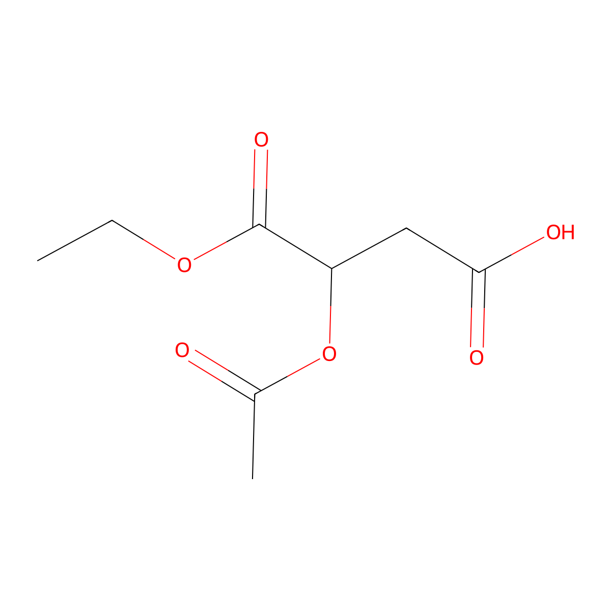 (S)-3-Acetoxy-4-ethoxy-4-oxobutyric Acid molecular structure, CAS 52485-05-9