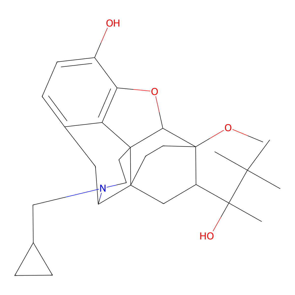 Buprenorphine molecular structure, CAS 52485-79-7