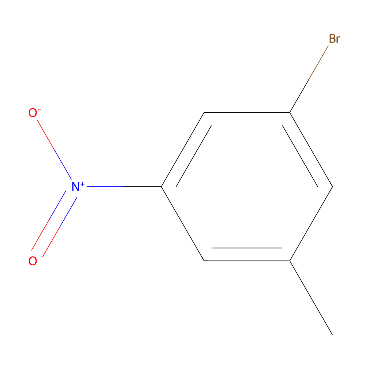 1-Bromo-3-methyl-5-nitrobenzene molecular structure, CAS 52488-28-5