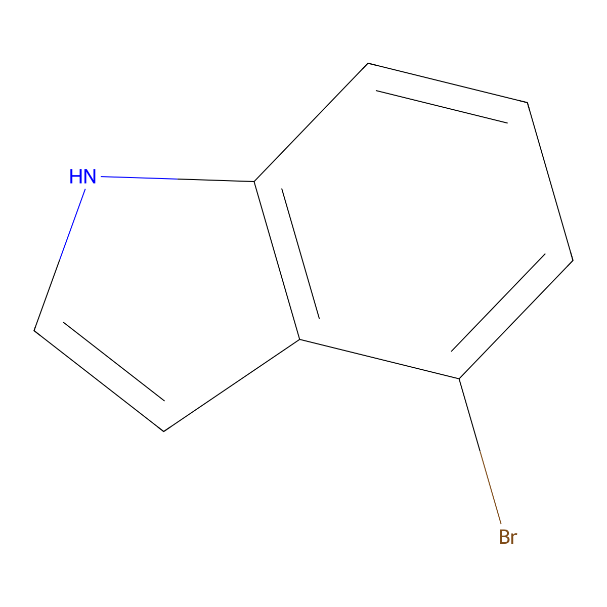 4-Bromoindole molecular structure, CAS 52488-36-5