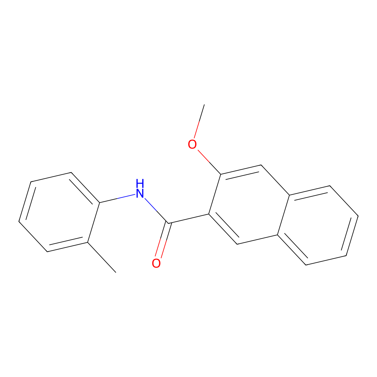 3-methoxy-N-(2-methylphenyl)naphthalene-2-carboxamide molecular structure, CAS 5249-63-8