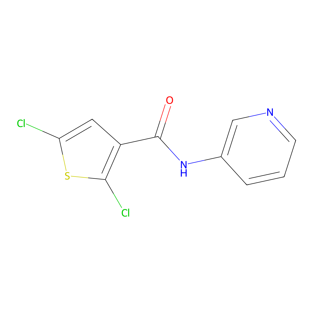 2,5-Dichloro-N-(Pyridin-3-Yl)thiophene-3-Carboxamide molecular structure, CAS 524924-26-3