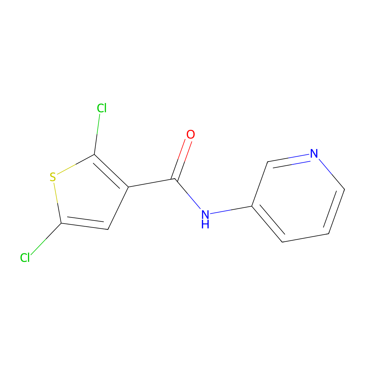 2,5-Dichloro-N-(Pyridin-3-Yl)thiophene-3-Carboxamide molecular structure, CAS 524924-26-3
