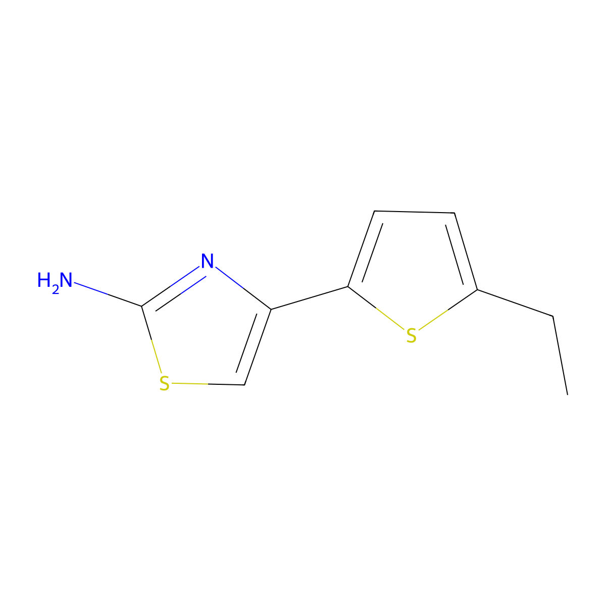 4-(5-Ethylthiophen-2-yl)-1,3-thiazol-2-amine molecular structure, CAS 524932-70-5