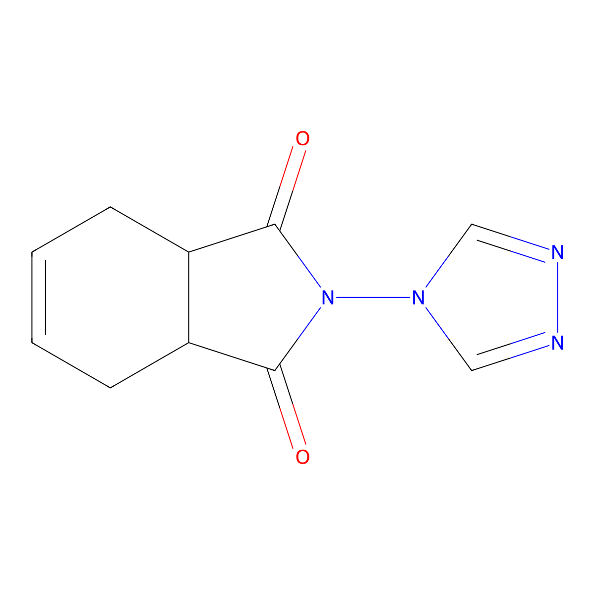 2-(4H-1,2,4-triazol-4-yl)-3a,4,7,7a-tetrahydro-1H-isoindole-1,3(2H)-dione molecular structure, CAS 524934-31-4