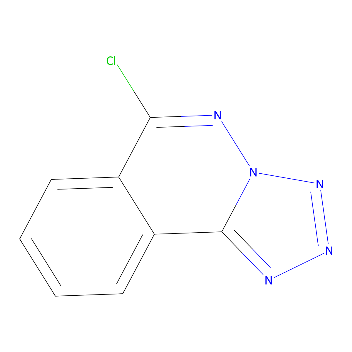 6-Chlorotetraazolo(5,1-a)phthalazine molecular structure, CAS 52494-54-9