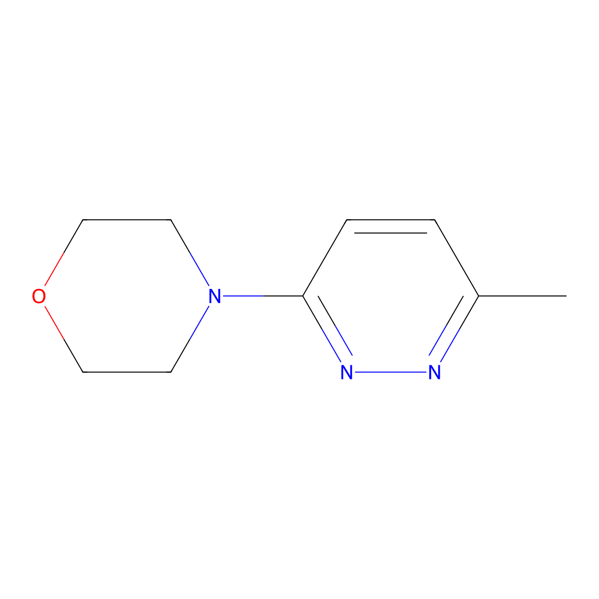 4-(6-Methyl-3-pyridazinyl)morpholine molecular structure, CAS 52494-59-4