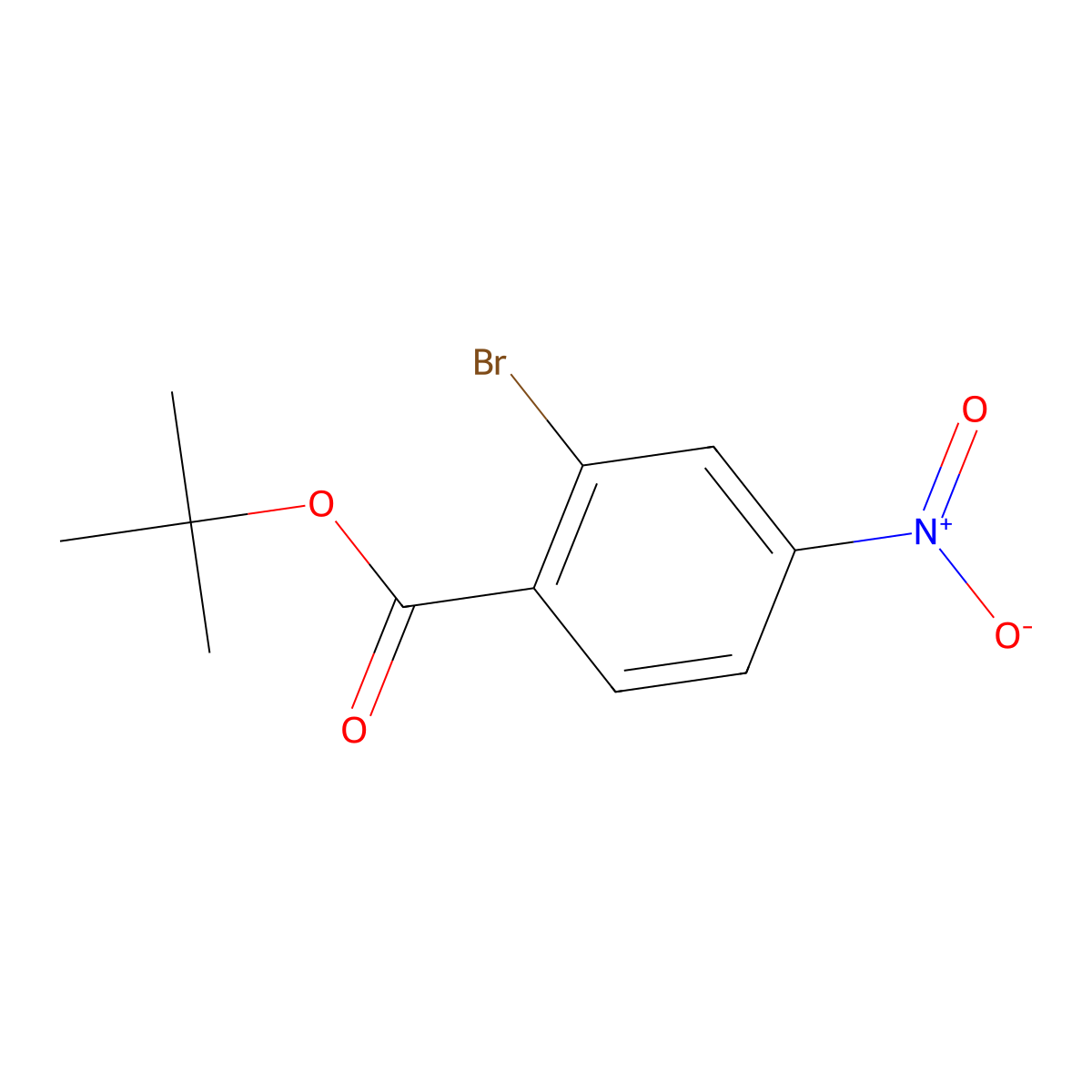 tert-Butyl 2-bromo-4-nitrobenzoate molecular structure, CAS 524956-08-9