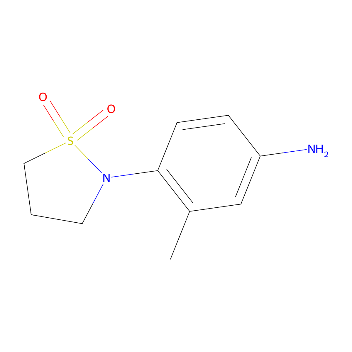 2-(2-Methyl-4-aminophenyl)isothiazolidine 1,1-dioxide molecular structure, CAS 524957-26-4
