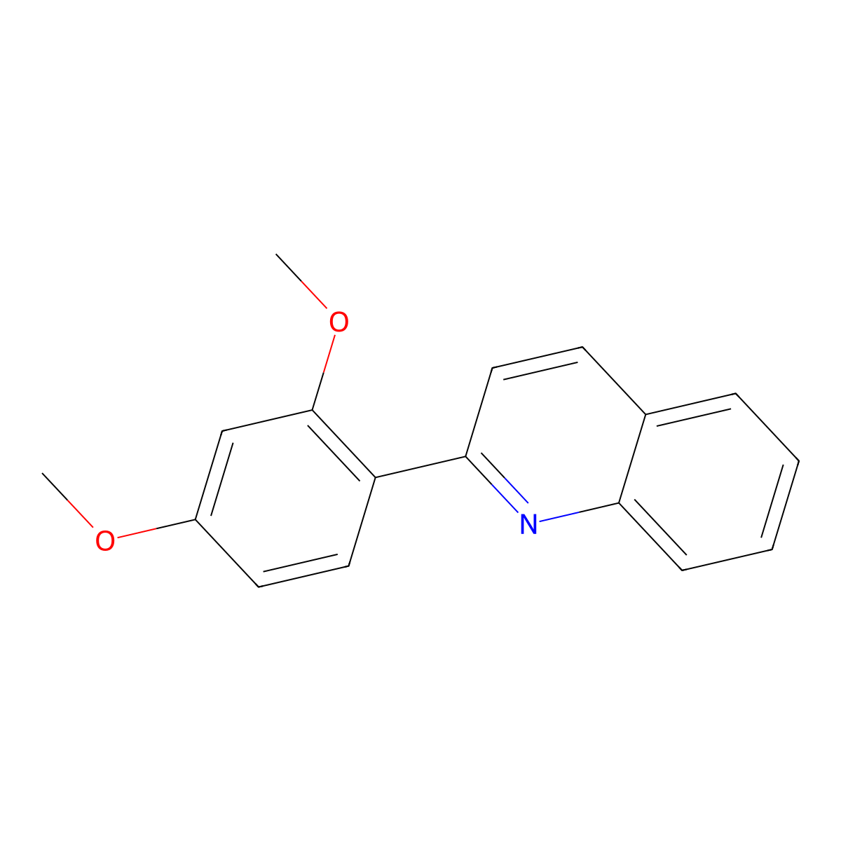 2-(2,4-Dimethoxyphenyl)quinoline molecular structure, CAS 52497-00-4