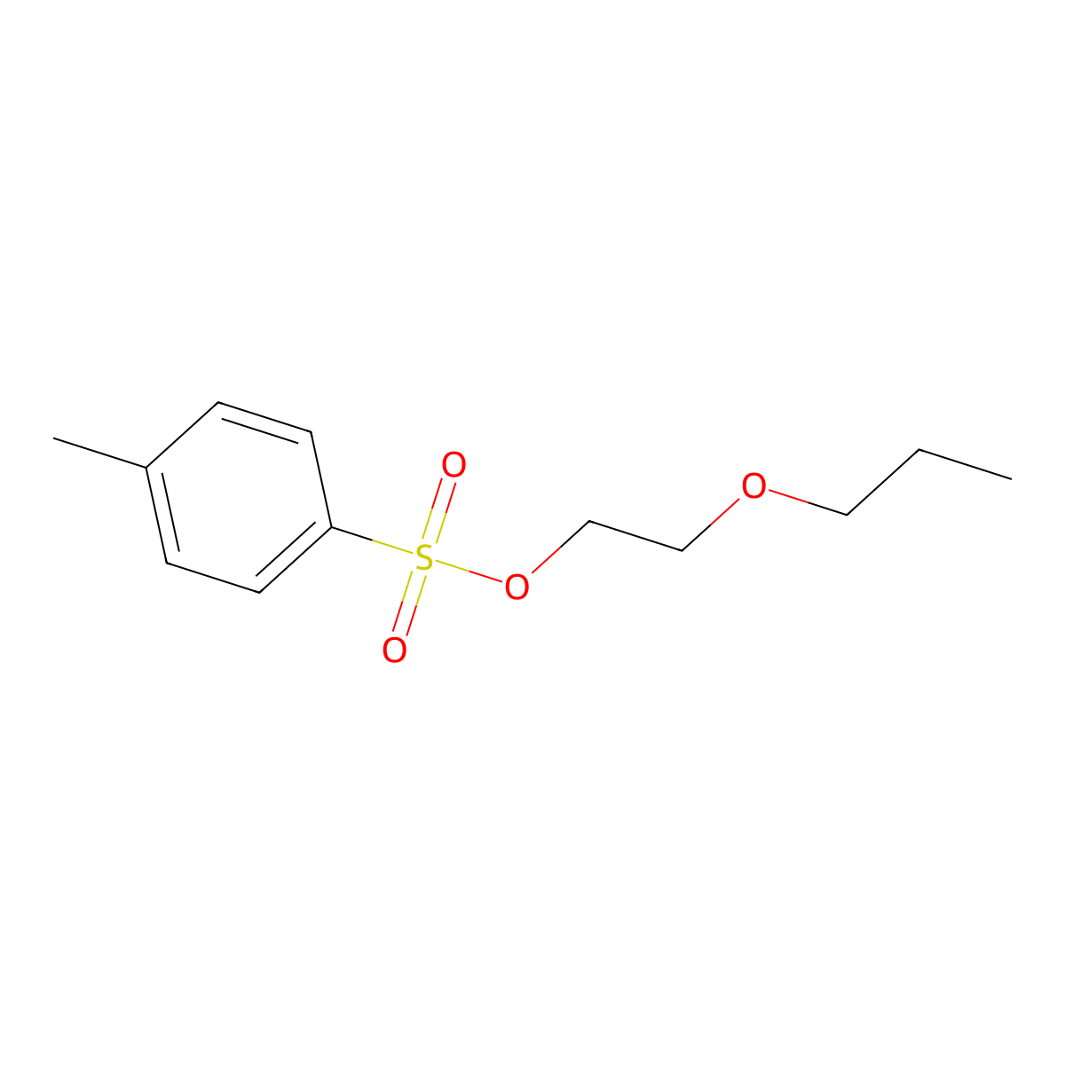 2-Propoxyethyl 4-methylbenzene-1-sulfonate molecular structure, CAS 52497-47-9