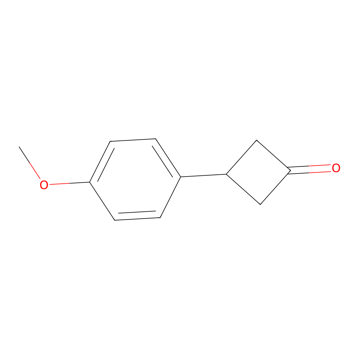 3-(4-Methoxyphenyl)cyclobutan-1-one molecular structure, CAS 52498-02-9