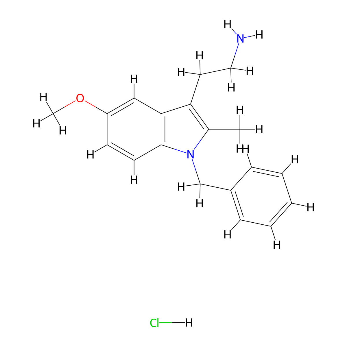 Benanserin Hydrochloride molecular structure, CAS 525-02-0