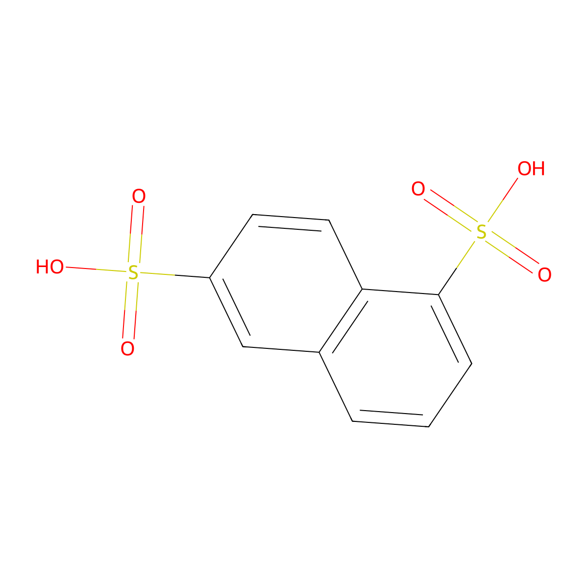 1,6-Naphthalenedisulfonic acid molecular structure, CAS 525-37-1