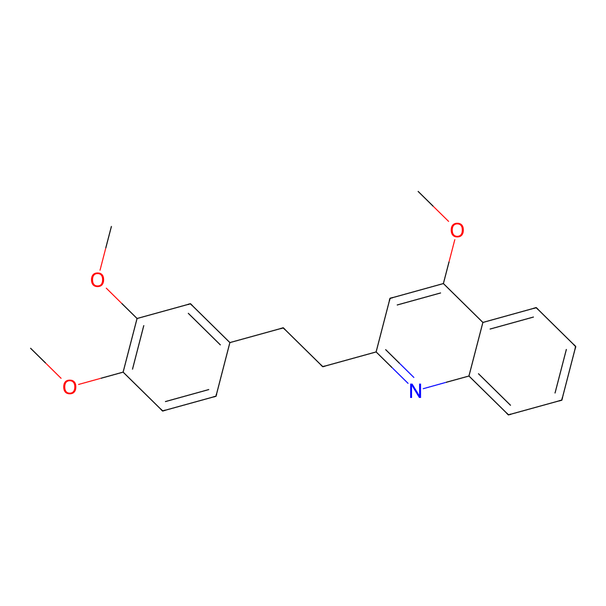 Galipine molecular structure, CAS 525-68-8