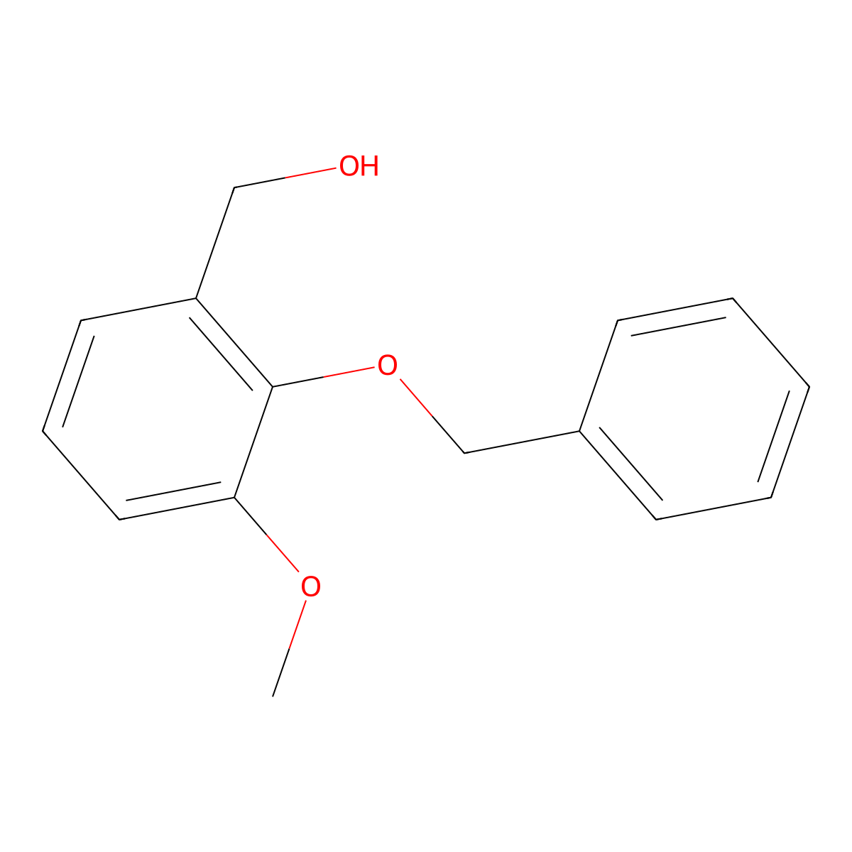 (2-(Benzyloxy)-3-methoxyphenyl)methanol molecular structure, CAS 52508-44-8