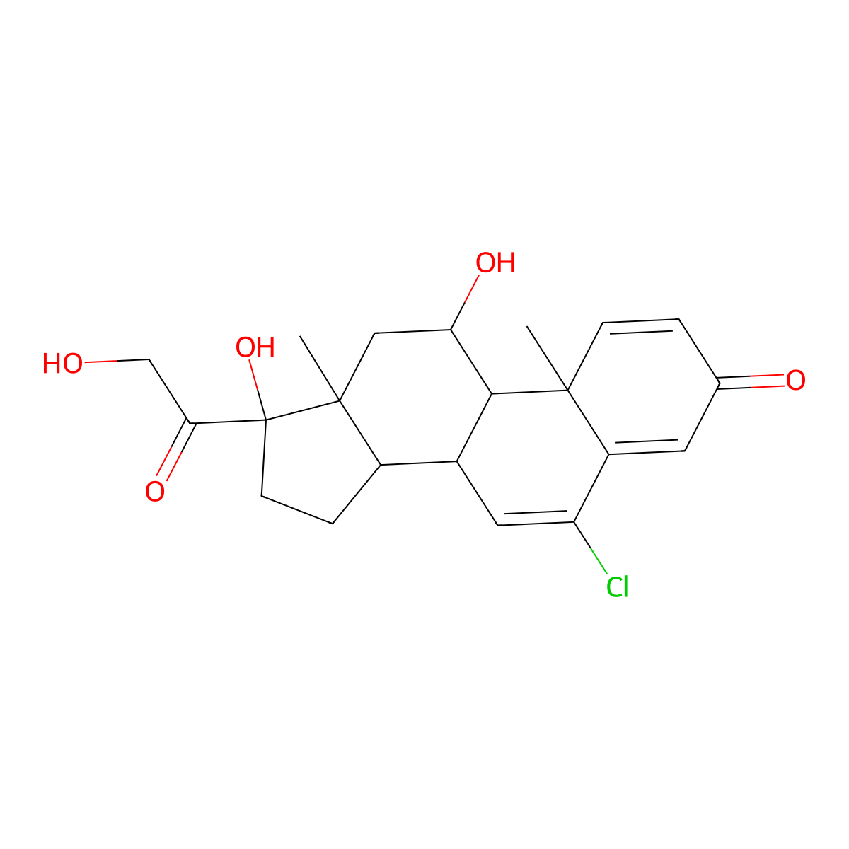 Cloprednol molecular structure, CAS 5251-34-3