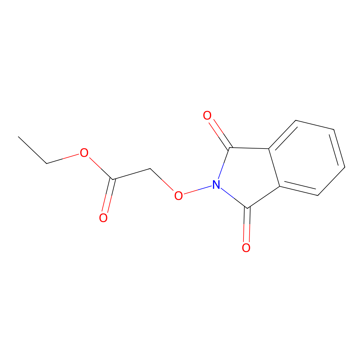 ethyl N-phthalimidoxyacetate molecular structure, CAS 5251-81-0