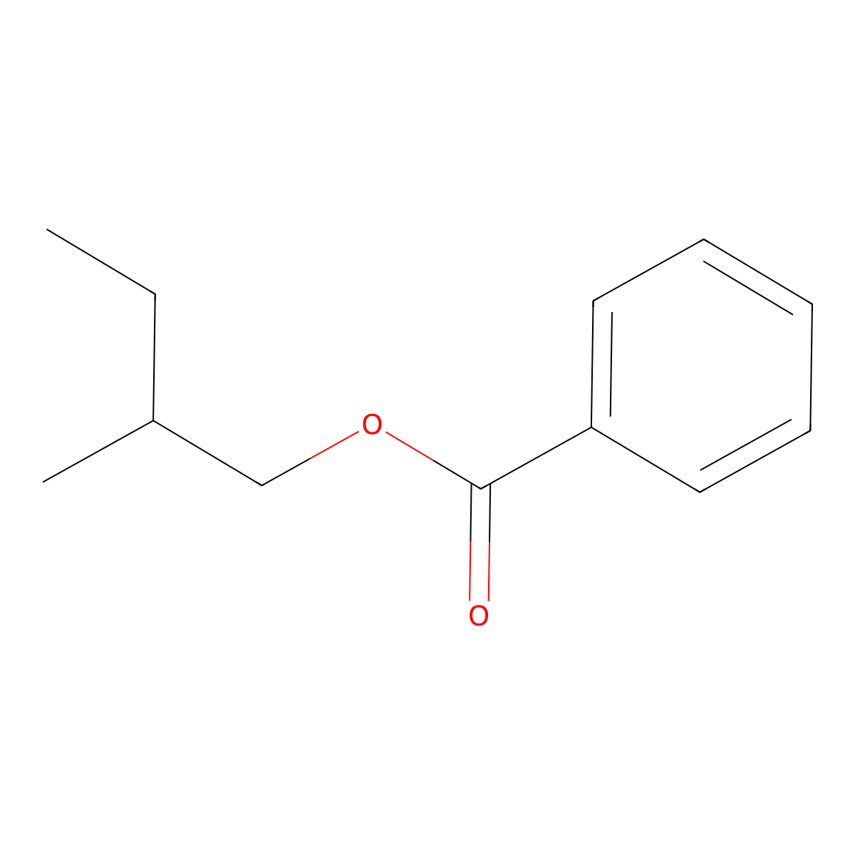 2-Methylbutyl benzoate molecular structure, CAS 52513-03-8