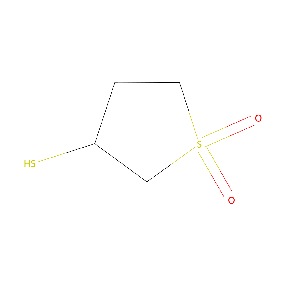 3-Sulfanyl-1lambda~6~-thiolane-1,1-dione molecular structure, CAS 52513-18-5