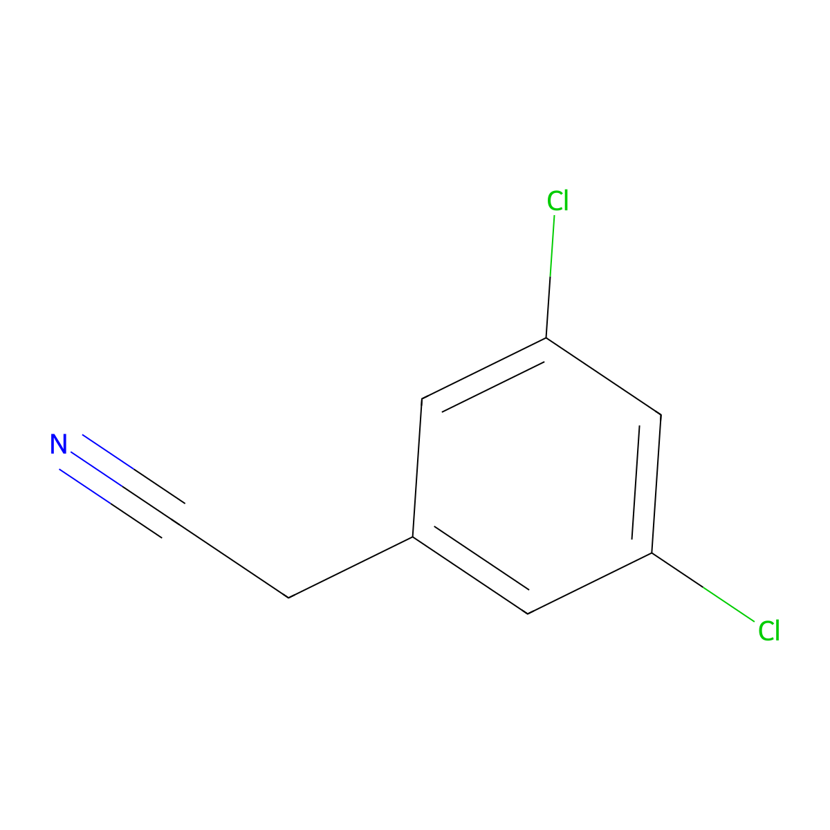 2-(3,5-Dichlorophenyl)acetonitrile molecular structure, CAS 52516-37-7